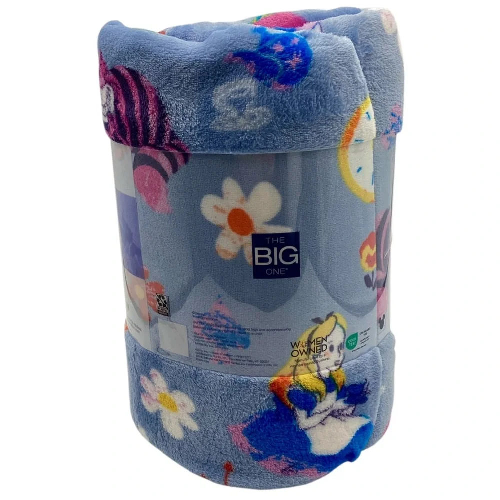 Disney’s “Alice in Wonderland” Oversized Supersoft Printed Plush Throw Blanket